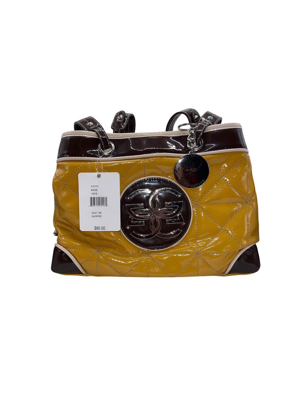 Genna DeRossi Platinum Collection Mustard Yellow Handbag NWT Vintage Y2K